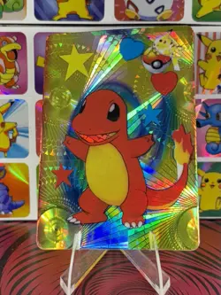 Pokemon Sticker Rare Vintage Vending Machine Holo prism Nintendo 1998 Bandai - Image 3
