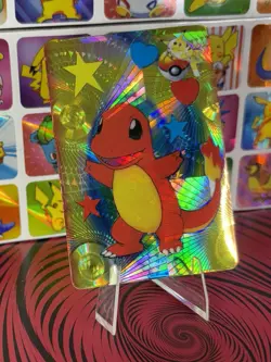 Pokemon Sticker Rare Vintage Vending Machine Holo prism Nintendo 1998 Bandai - Image 4
