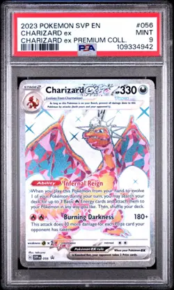 2023 POKEMON SVP EN-SV BLACK STAR PROMO | CHARIZARD ex PREMIUM PSA 9 - Image 1