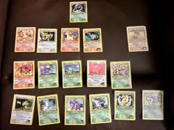 Vintage Pokemon Gym Challenge mixed 1st ed common uncommon w/Rare Koga's Arbok - Image 1