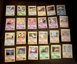 Vintage Pokemon Gym Challenge mixed 1st ed common uncommon w/Rare Koga's Arbok - Image 3