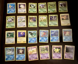 Vintage Pokemon Gym Challenge mixed 1st ed common uncommon w/Rare Koga's Arbok - Image 5