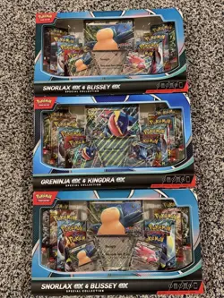 Pokemon TCG Sealed Box Lot - Snorlax Ex & Blissey Ex Greninja Ex & Kingdra EX 👀 - Image 1