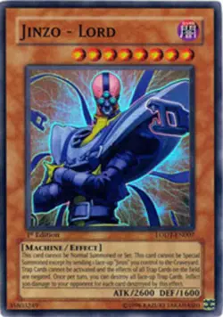 Yugioh! HP Jinzo - Lord - LODT-EN007 - Super Rare - 1st Edition Heavily Played, - Image 1