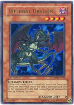 1x (EX) Infernal Dragon - DP04-EN010 - Ultra Rare - Unlimited Edition YuGiOh - Image 1