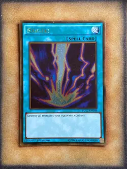 Yugioh Raigeki PGL2-EN048 Gold Rare 1st Ed HP - Image 1