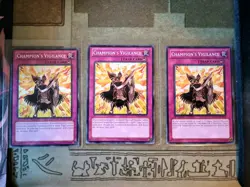 YUGIOH TCG 3X CHAMPION'S VIGILANCE SDBE/PHSW COMMON 1ST/UNLIMITED EDITION - Image 1