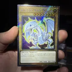 * BLUE-EYES WHITE DRAGON * 1ST EDITION PLATINUM SECRET RARE RA04-EN108 YUGIOH! - Image 1