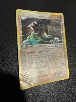 Pokemon TCG Tyranitar EX Holo Rare Card 16/113 2005 Delta Species Damaged HP - Image 2