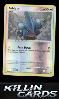 Reverse Holofoil Gible 85/123 Pokemon Common Mysterious Treasures Card MP - Image 1