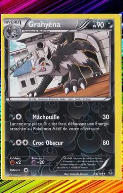Grahyena Reverse- XY4:Vigueur Spectrale - 54/119 - Carte Pokemon Neuve Francaise - Image 1