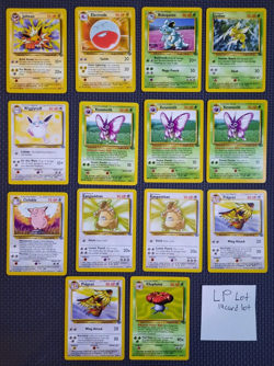 1999 Pokemon Jungle Non-Holo Rare 14 card Lot- LP - Image 1