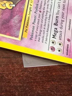 Pokemon Alakazam Sabrina's 16/132 Holographic Rare Gym Challenge TCG Card - Image 5