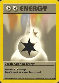 Double Colorless Energy 96/102 Base Set Pokemon Card LP - Image 1