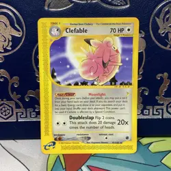 2002 Pokemon Expedition E-Card Series Clefable Rare 41/165 Non Holo NM - Image 1
