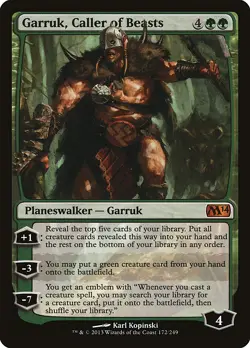 Garruk, Caller of Beasts Magic 2014 / M14 PLD Green Mythic Rare CARD ABUGames - Image 1