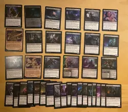 Magic The Gathering Lot Of 36 Battle For Baldur’s Gate BLACK Cards - Image 1