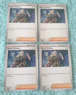 BOSS'S ORDERS TRAINER 172/193 X4 S&V PALDEA EVOLVED POKEMON CARDS - Image 1