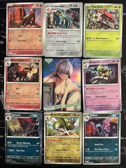 Rare Sexy Anime Waifu Card and 8 Holographic pokemon cards - Image 1