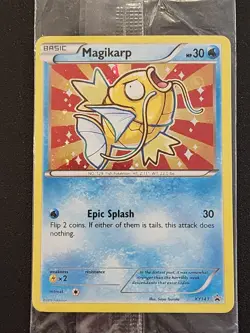 Pokemon TCG Shiny Magikarp Black Star Promo Card XY143 Sealed, Near Mint - Image 1