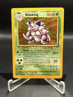 Nidoking Base Set Holo Vintage Pokemon Card Rare 11/102 ?? - Image 1