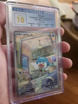 CGC 10 PERFECT Quaxly Art Rare Triplet Beat 081/073 Japanese Pokemon Card - Image 1