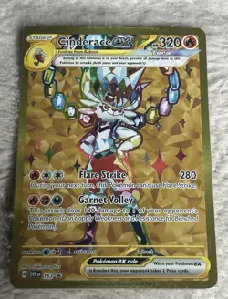 Cinderace ex 163 Sv: Scarlet & Violet Promo Cards Holo Sealed - Image 1