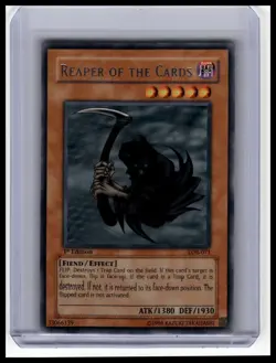 1st Edition The Legend of Blue Eyes White Dragon #LOB-071 Reaper of the Cards - Image 1