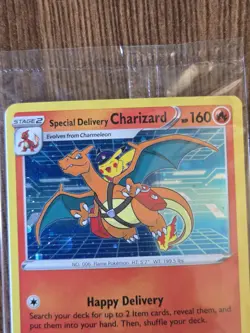 Special Delivery Charizard SWSH075 SWSH: Sword & Shield Promo Card Holo Sealed - Image 2