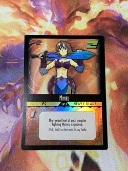 .hack ENEMY TCG Mimiru #1X122 Ultra Rare Foil CCG DOT Contagion Card NM - Image 1