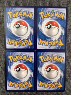 Pokemon TCG Chinese 4 Card Blue's Jolteon Flareon Vaporeon Eevee CHR Set NM - Image 2