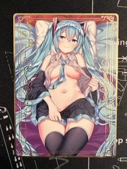 Sexy Anime Waifu Gold Goddess Story Metal Card - Image 1