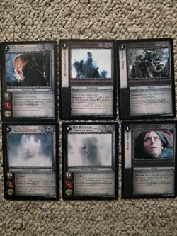 Lord Of The Rings TCG Seies 2 The Mines Of Moria Rares Wraith 6 Card Bundle - Image 1