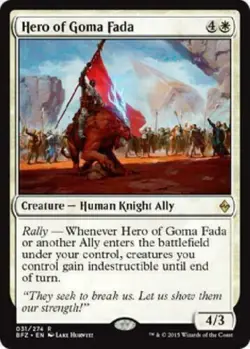 x1 Hero of Goma Fada MTG BFZ - Image 1