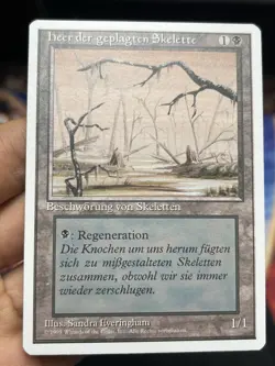 German Misprint Drudge Skeletons Swamp With Regenerate • NM- • Mtg (2034) - Image 1