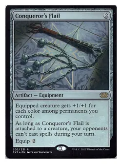 Double Masters 2022 #302 Conqueror's Flail Foil - Image 1