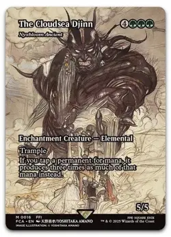 The Cloudsea Djinn (Showcase) 0016 (M) MTG Final Fantasy: Through the Ages (FCA) - Image 1