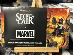 MTG *Secret Lair x Marvel's Spider-Man: Venom Unleashed (Colors) Foil* Sealed - Image 1
