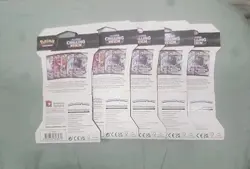 Chilling Reign Sleeved Pokemon Tcg Booster Packs - Complete Full Art Set - Image 3