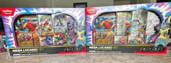 NEW!! Pokemon TCG Mega Lucario EX Premium Figure Collection x2 Sealed - Image 1