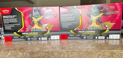 NEW!! Pokemon TCG Mega Lucario EX Premium Figure Collection x2 Sealed - Image 2