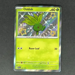 Pokemon Oddish Scarlet & Violet Paldean Fates Shiny Rare #092 - Image 1