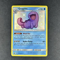 Pokemon Quagsire Hidden Fates Shiny Vault Shiny Holo Rare #SV10 - Image 1