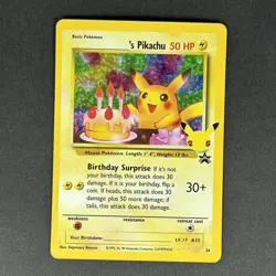 Pokemon Birthday Pikachu Celebrations Classic Collection #24 - Image 1