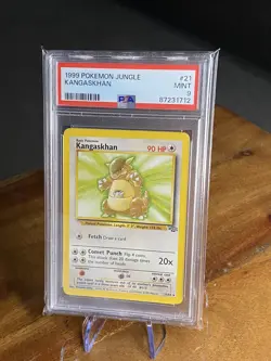 1999 POKEMON JUNGLE 21 KANGASKHAN UNLIMITED PSA 9 - Image 5
