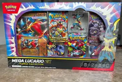 NEW! Pokemon Mega Lucario EX Premium Figure Collection Factory Sealed - Image 1
