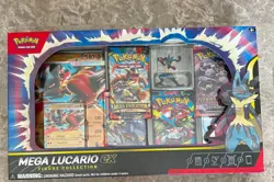 NEW! Pokemon Mega Lucario EX Premium Figure Collection Factory Sealed - Image 2