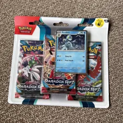 Pokemon Scarlet & Violet Paradox Rift: 3 Pack Blister Arctibax - Image 1