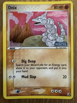 Pokemon TCG Onix EX Unseen Forces 65/115 Reverse Holo Stamped - Mint Condition - Image 1