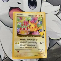 Birthday Pikachu Holo 24 Celebrations Classic Collection Pokemon 2021 NM - Image 1